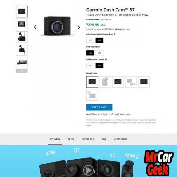 Garmin Dash Cams