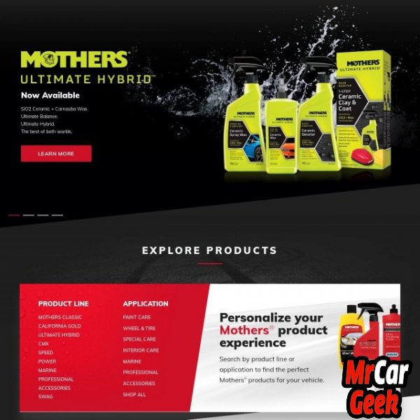 Mothers Car Wash Products
